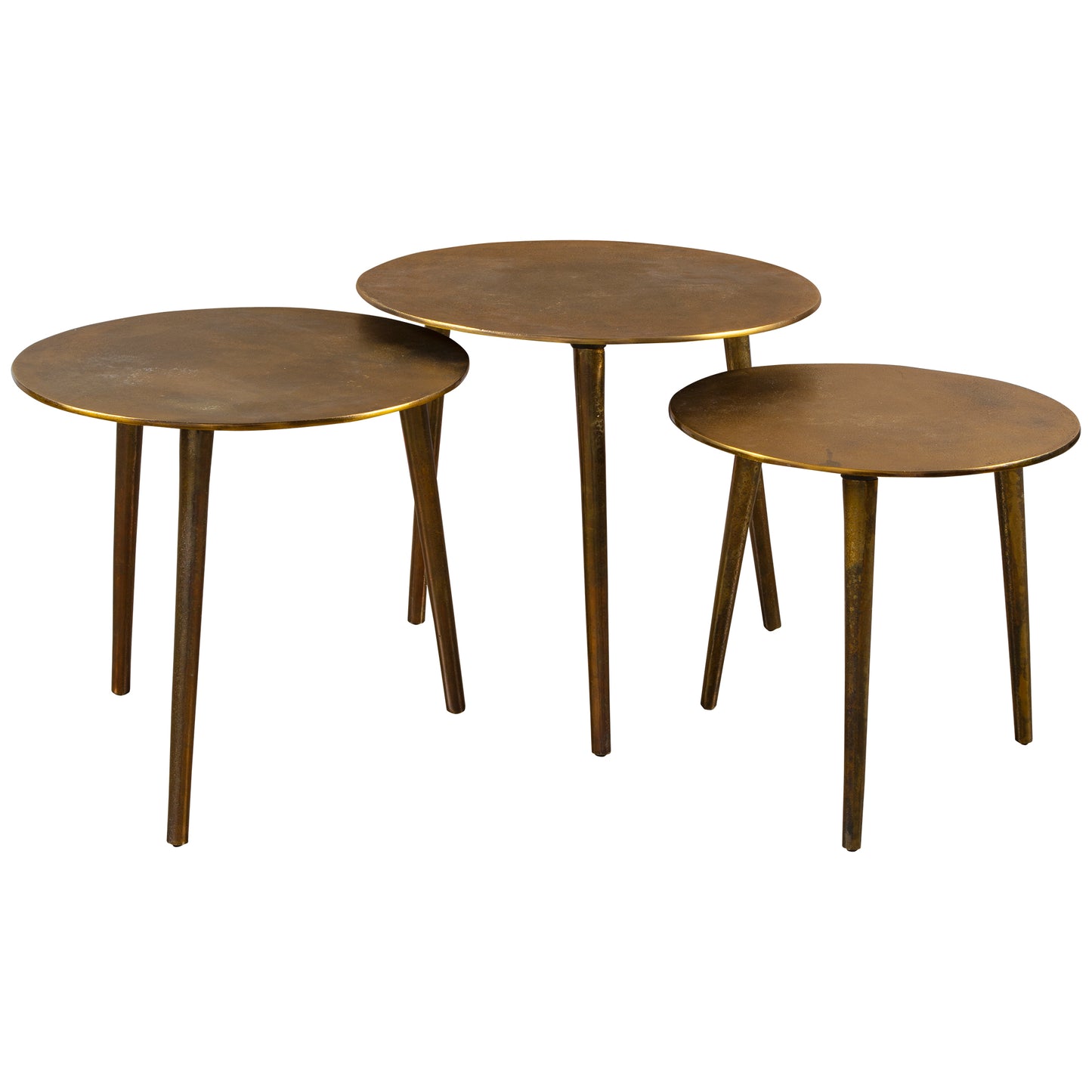 Uttermost Kasai Gold Coffee Tables, S/3 25148