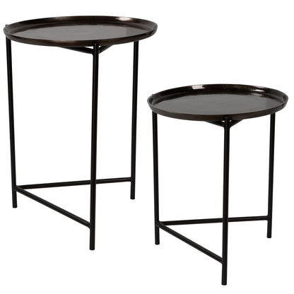 Uttermost Burnett Dark Nickel Nesting Tables, S/2 25151