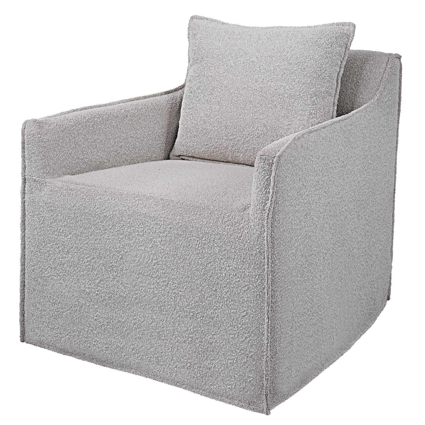 Uttermost Welland Gray Swivel Chair 23658