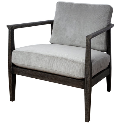 Uttermost Brunei Modern Gray Accent Chair 23657