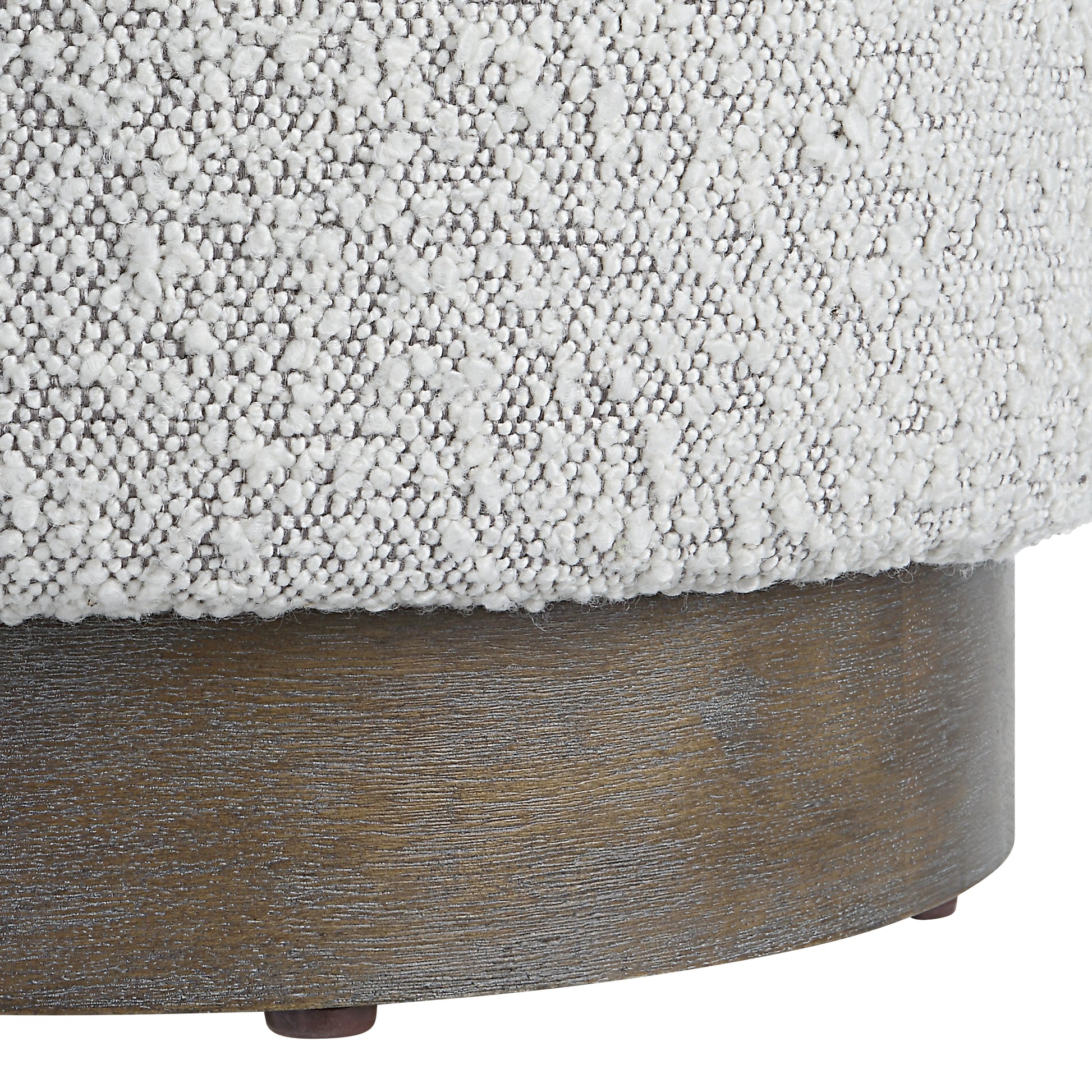 Uttermost Avila Light Gray Ottoman 23665