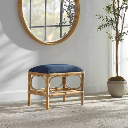 Uttermost Laguna Small Navy Bench 23667