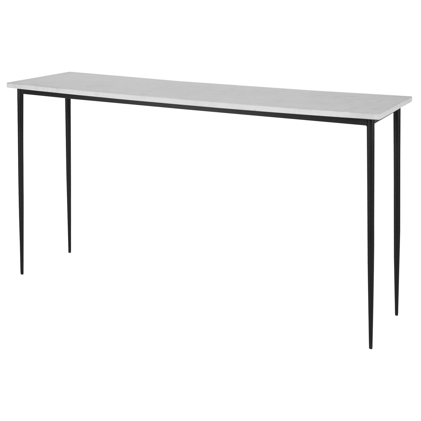 Uttermost Nightfall White Marble Console Table 25173