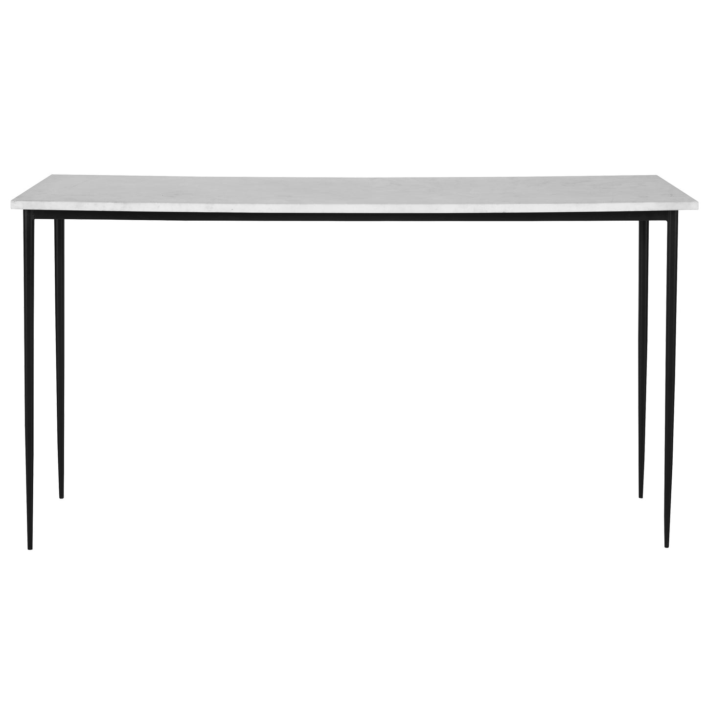 Uttermost Nightfall White Marble Console Table 25173