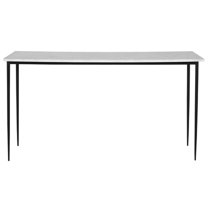 Uttermost Nightfall White Marble Console Table 25173