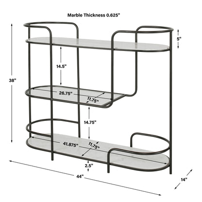 Uttermost Trolley Bar Console 25174