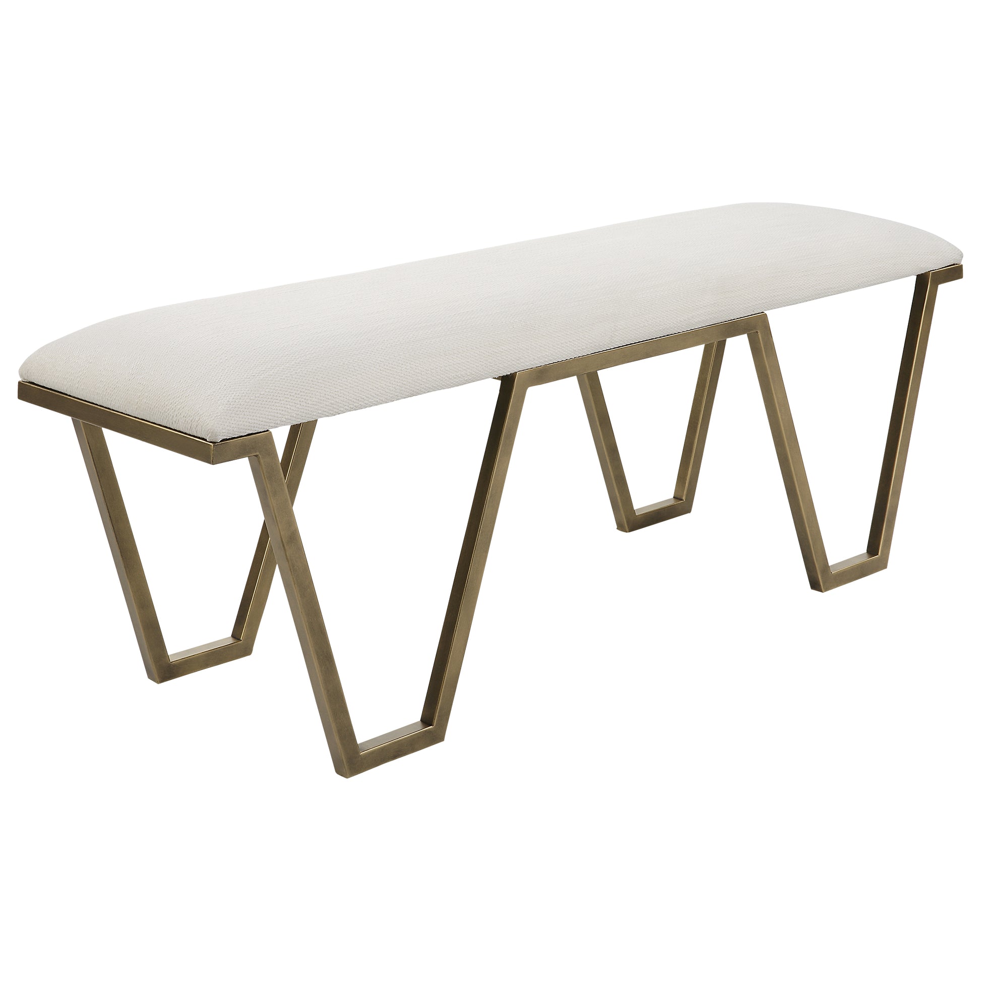 Uttermost Farrah Geometric Bench 23676