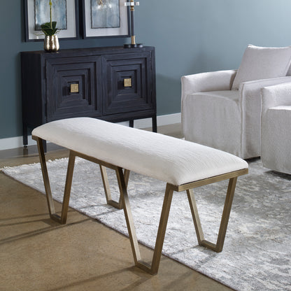 Uttermost Farrah Geometric Bench 23676