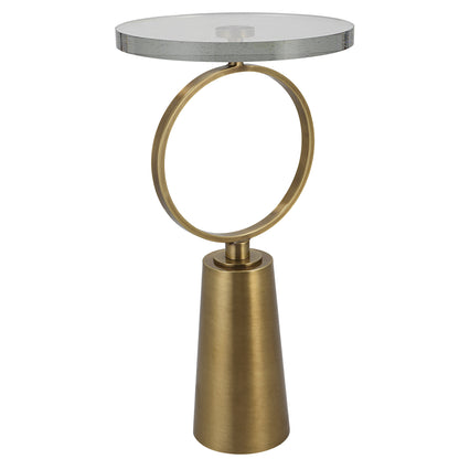 Uttermost Ringlet Brass Accent Table 25178