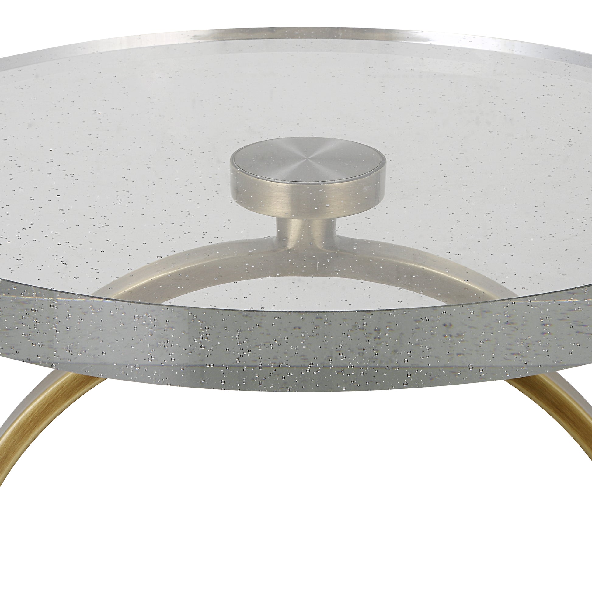 Uttermost Ringlet Brass Accent Table 25178