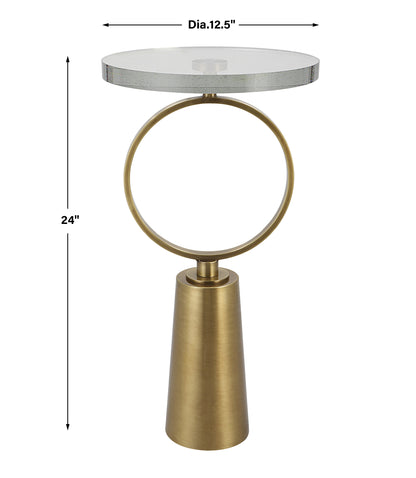 Uttermost Ringlet Brass Accent Table 25178