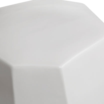 Uttermost Maquette White Garden Stool 25183