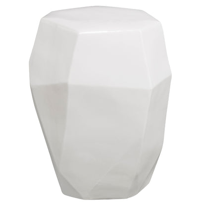 Uttermost Maquette White Garden Stool 25183