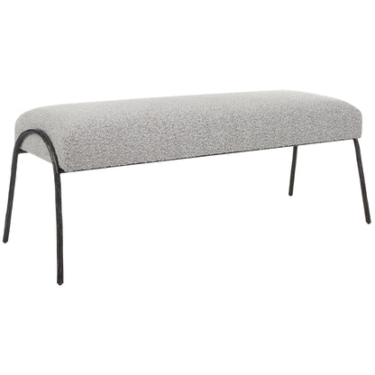 Uttermost Jacobsen Modern Gray Bench 23685