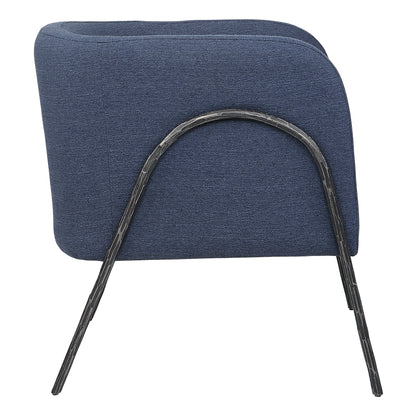 Uttermost Jacobsen Denim Barrel Chair 23683