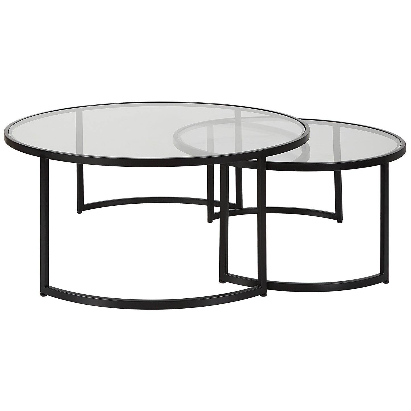 Uttermost Rhea Black Nesting Coffee Tables S/2 25190