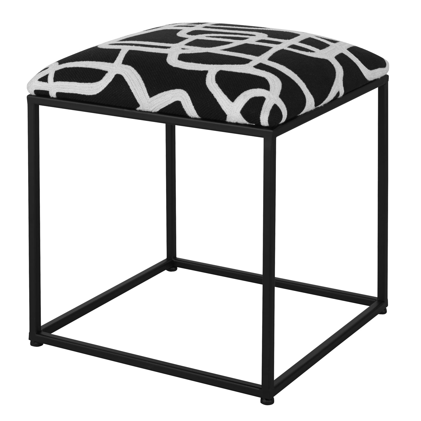 Uttermost Twists And Turns Fabric Accent Stool 23690