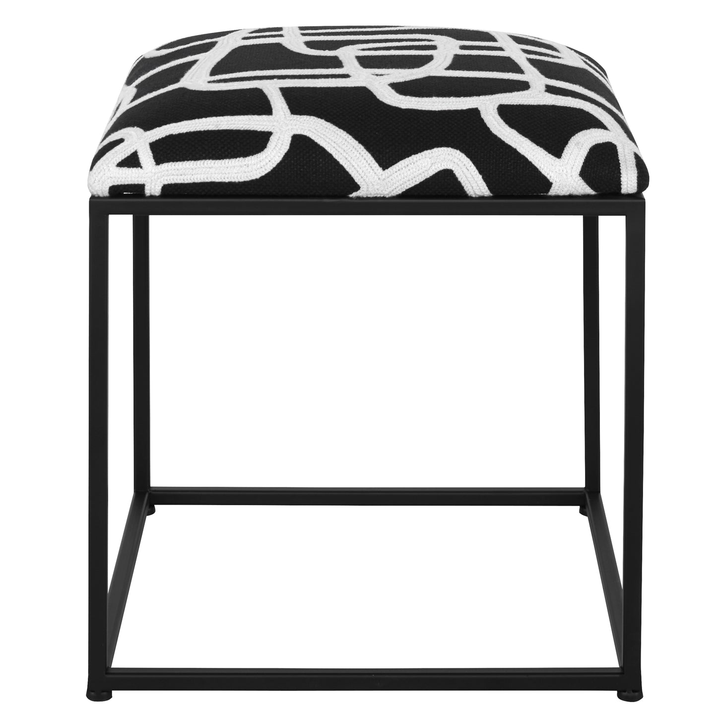 Uttermost Twists And Turns Fabric Accent Stool 23690