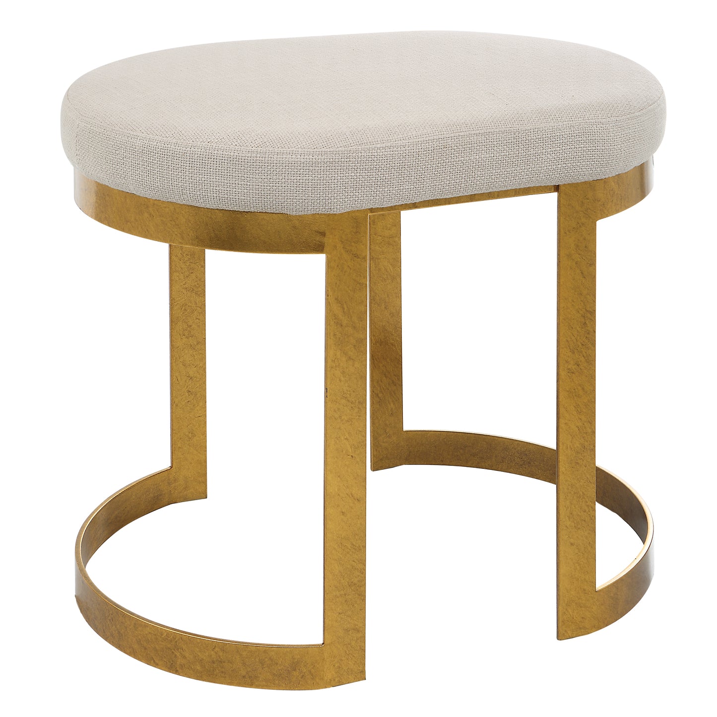 Uttermost Infinity Gold Accent Stool 23698