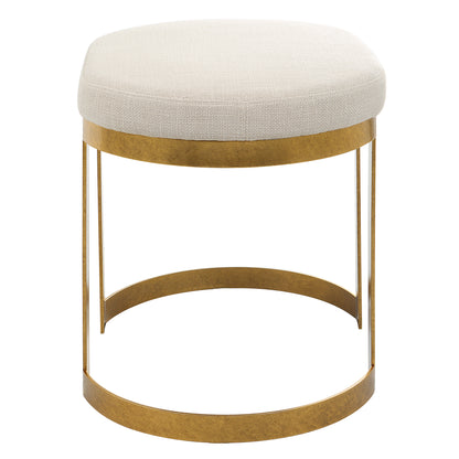 Uttermost Infinity Gold Accent Stool 23698