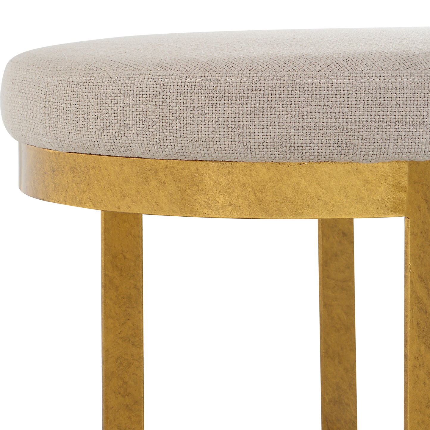 Uttermost Infinity Gold Accent Stool 23698