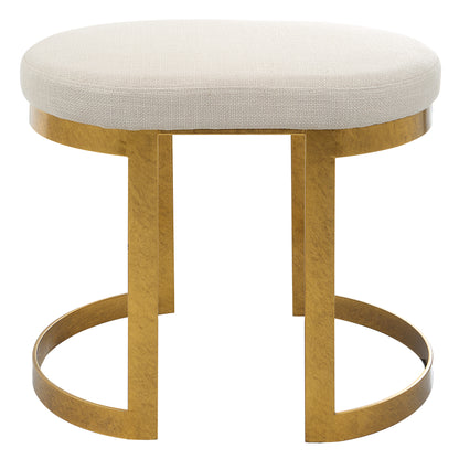 Uttermost Infinity Gold Accent Stool 23698