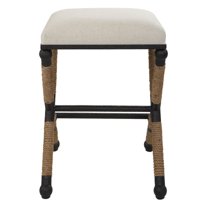 Uttermost Firth Rustic Oatmeal Counter Stool 23709