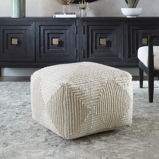 Uttermost Sovanna Geometric Pouf 23971