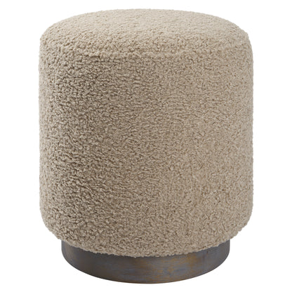 Uttermost Avila Latte Round Ottoman 23714