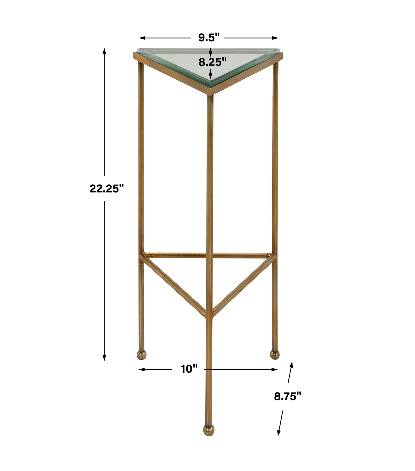 Uttermost Giza Triangular Drink Table 25209