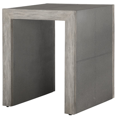 Uttermost Aerina Modern Gray End Table 25214