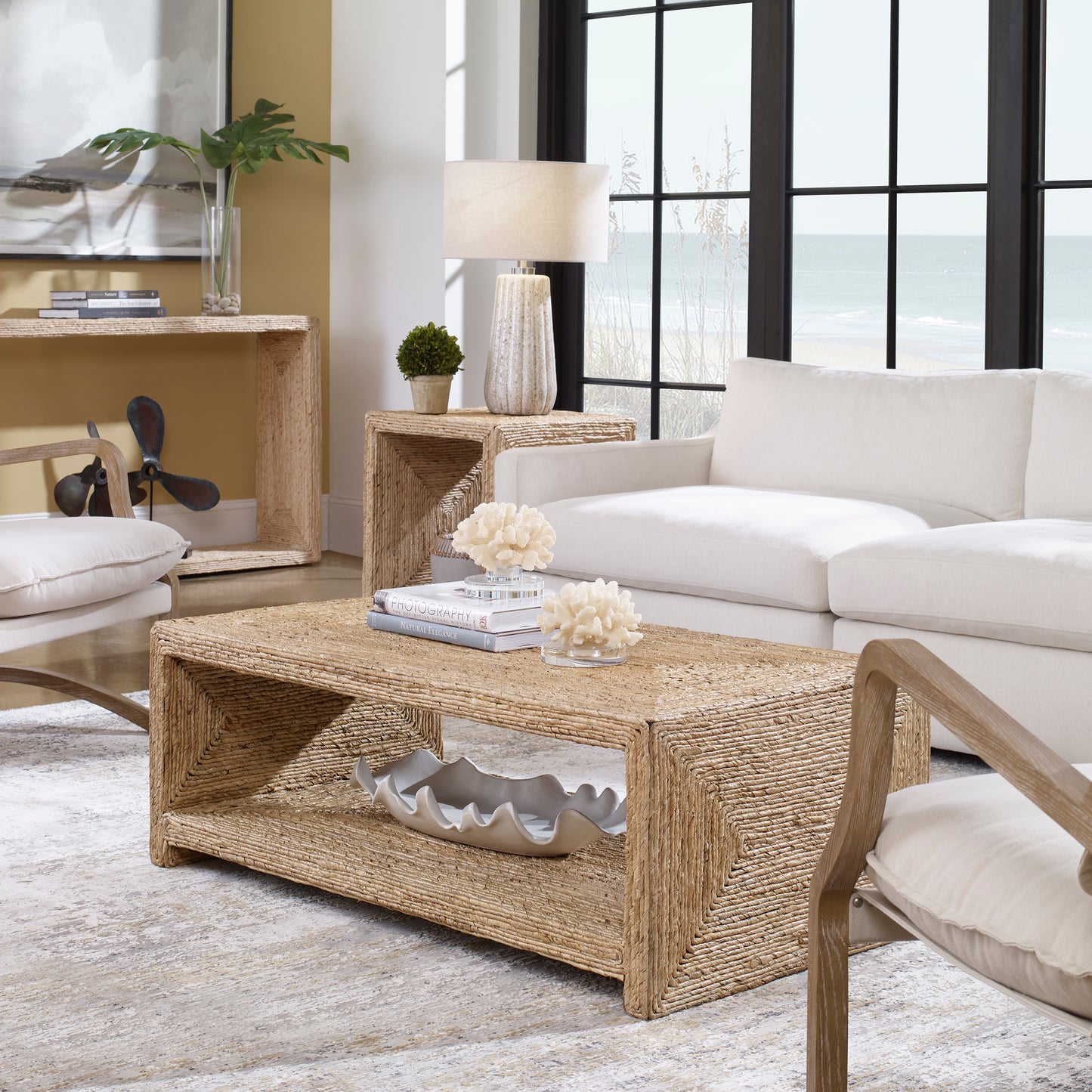 Uttermost Rora Open Coastal Coffee Table 25220