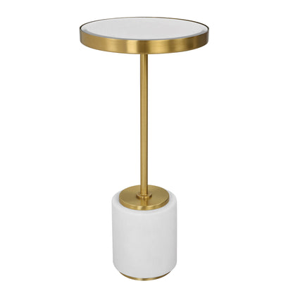 Uttermost Laurier White Drink Table 25208