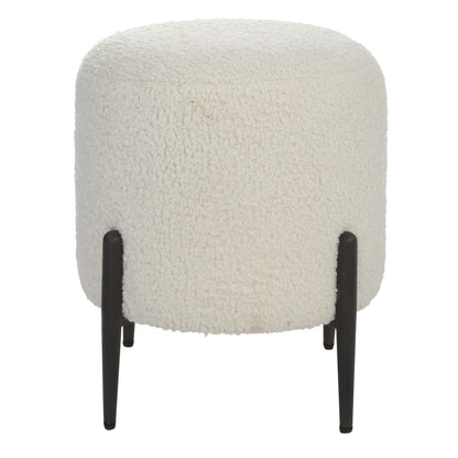 Uttermost Arles White Shearling Ottoman 23715