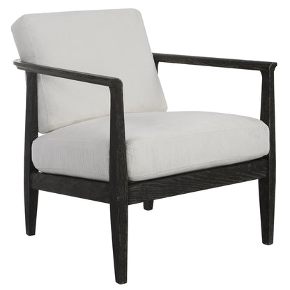 Uttermost Brunei White Accent Chair 23696