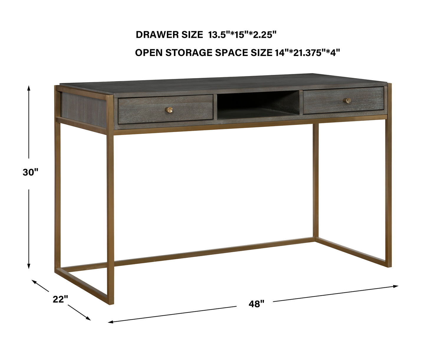 Uttermost Taja Modern Writing Desk 25201