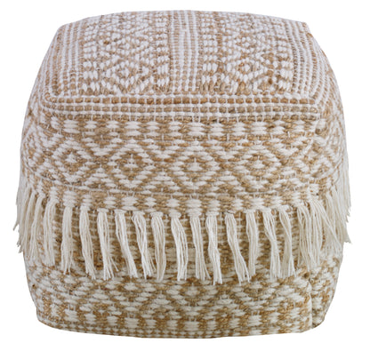 Uttermost Boheme Wool & Hemp Pouf 23972