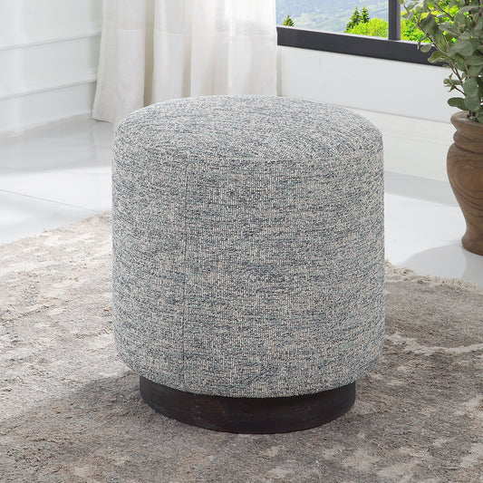 Uttermost Avila Tweed Round Ottoman 23731