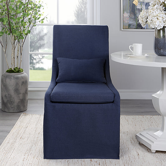 Uttermost Coley Denim Armless Chair 23726