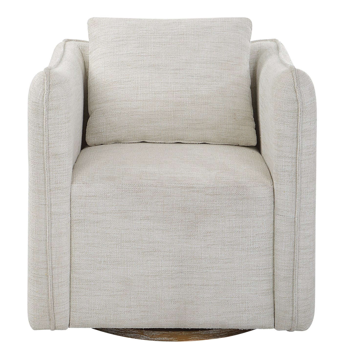 Uttermost Corben White Swivel Armchair 23729