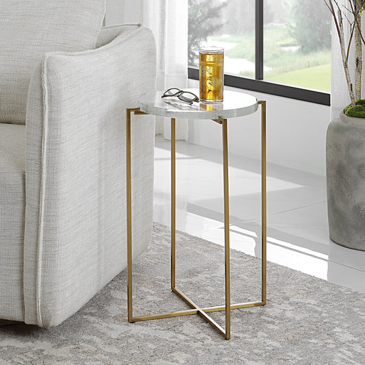 Uttermost Star-crossed Glass Accent Table 25226