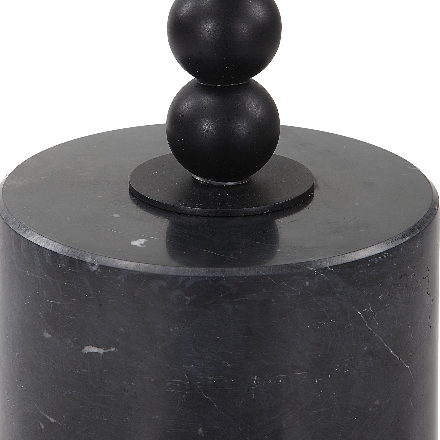 Uttermost Bead Black Marble Drink Table 25238