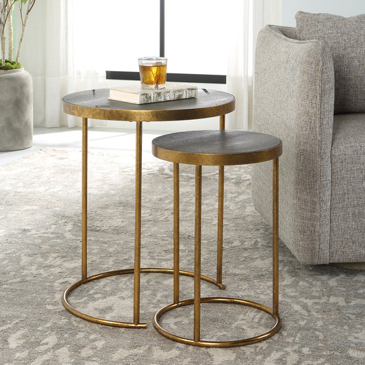 Uttermost Aragon Brass Nesting Tables, S/2 25284