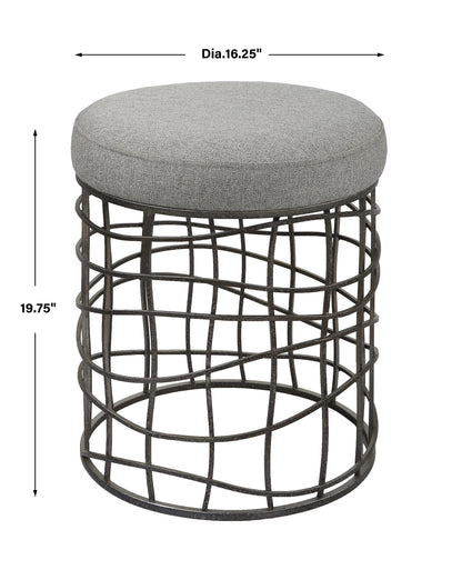 Uttermost Carnival Iron Round Accent Stool 23748