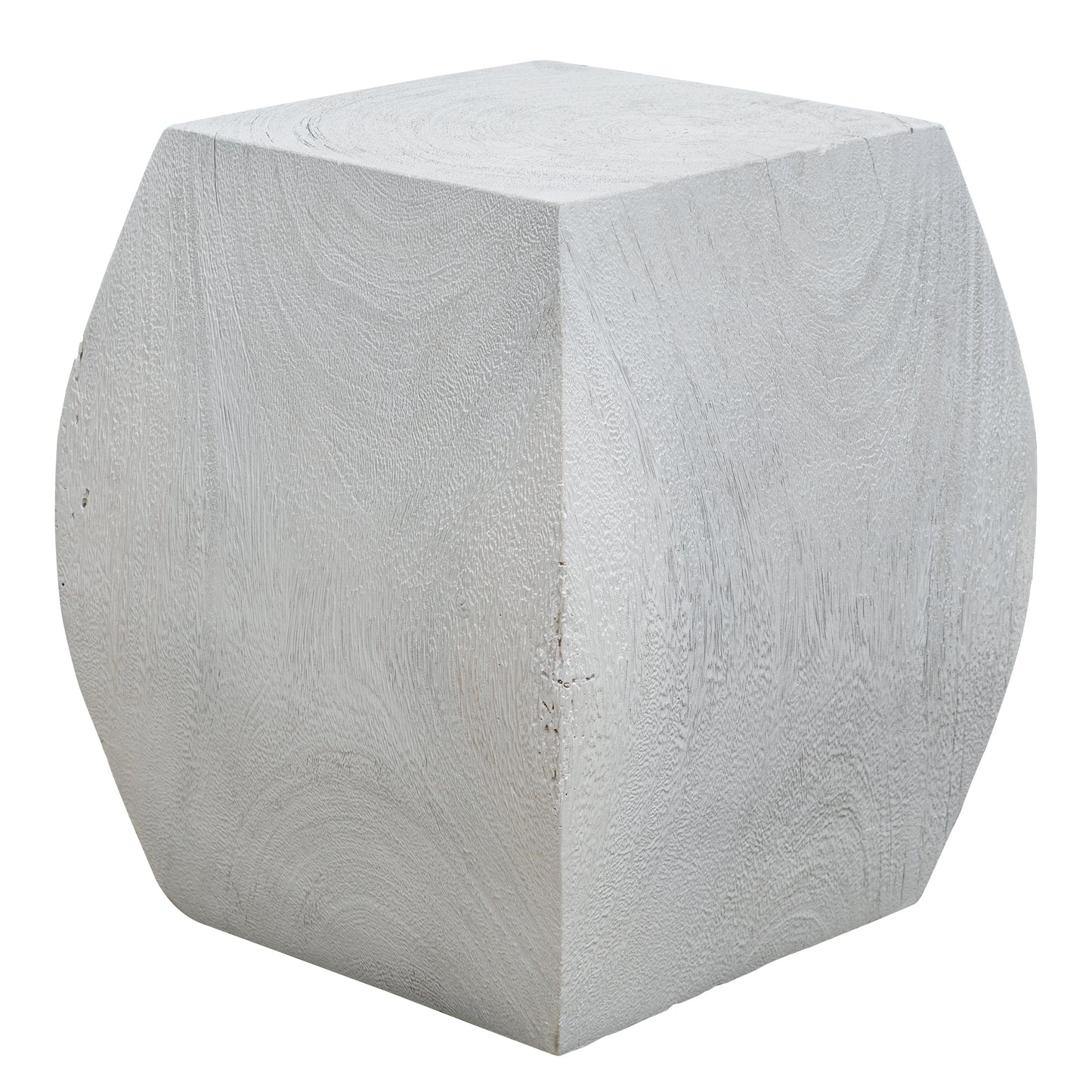 Uttermost Grove Ivory Wooden Accent Stool 25295