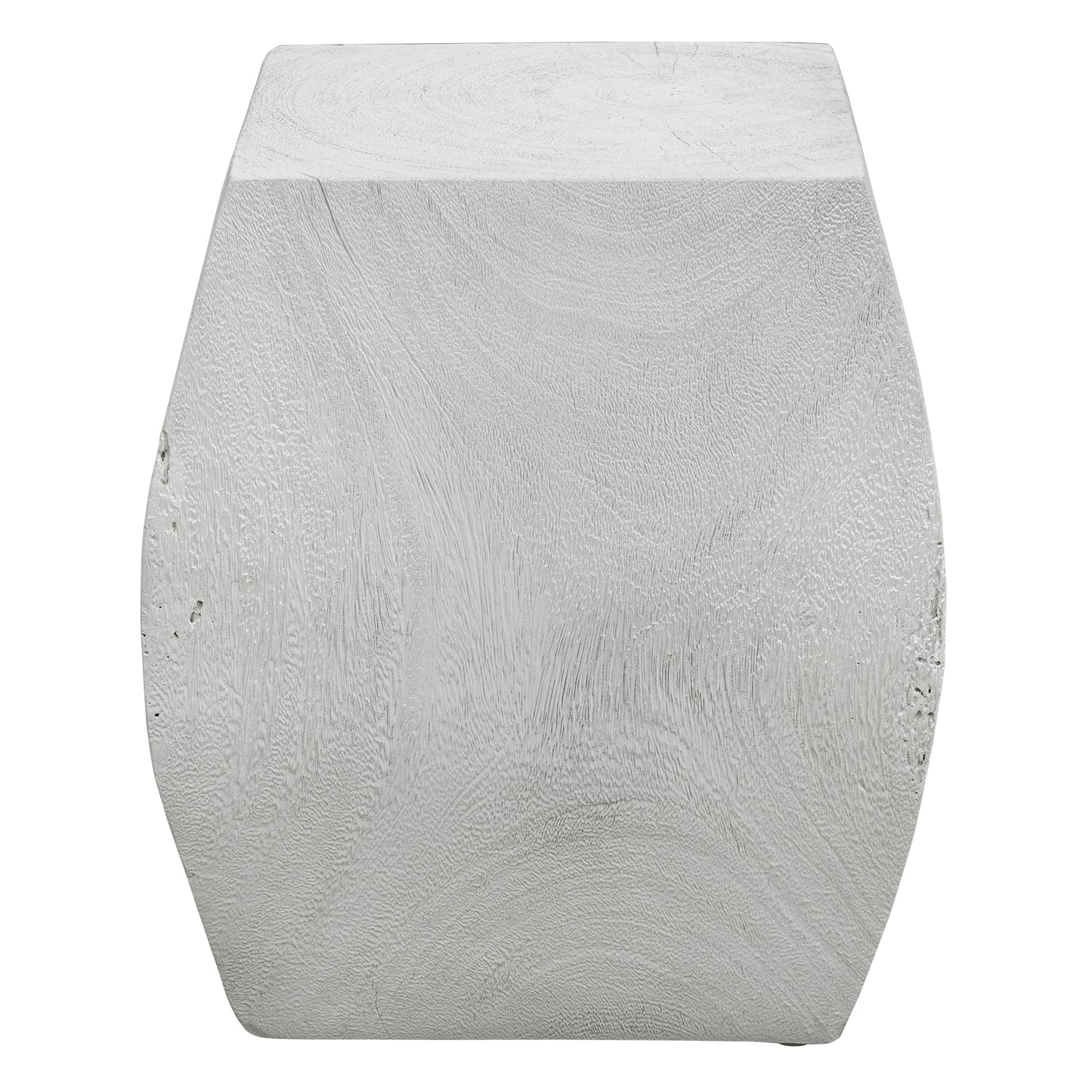 Uttermost Grove Ivory Wooden Accent Stool 25295