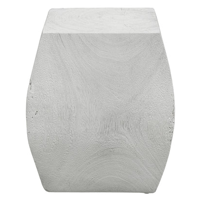 Uttermost Grove Ivory Wooden Accent Stool 25295