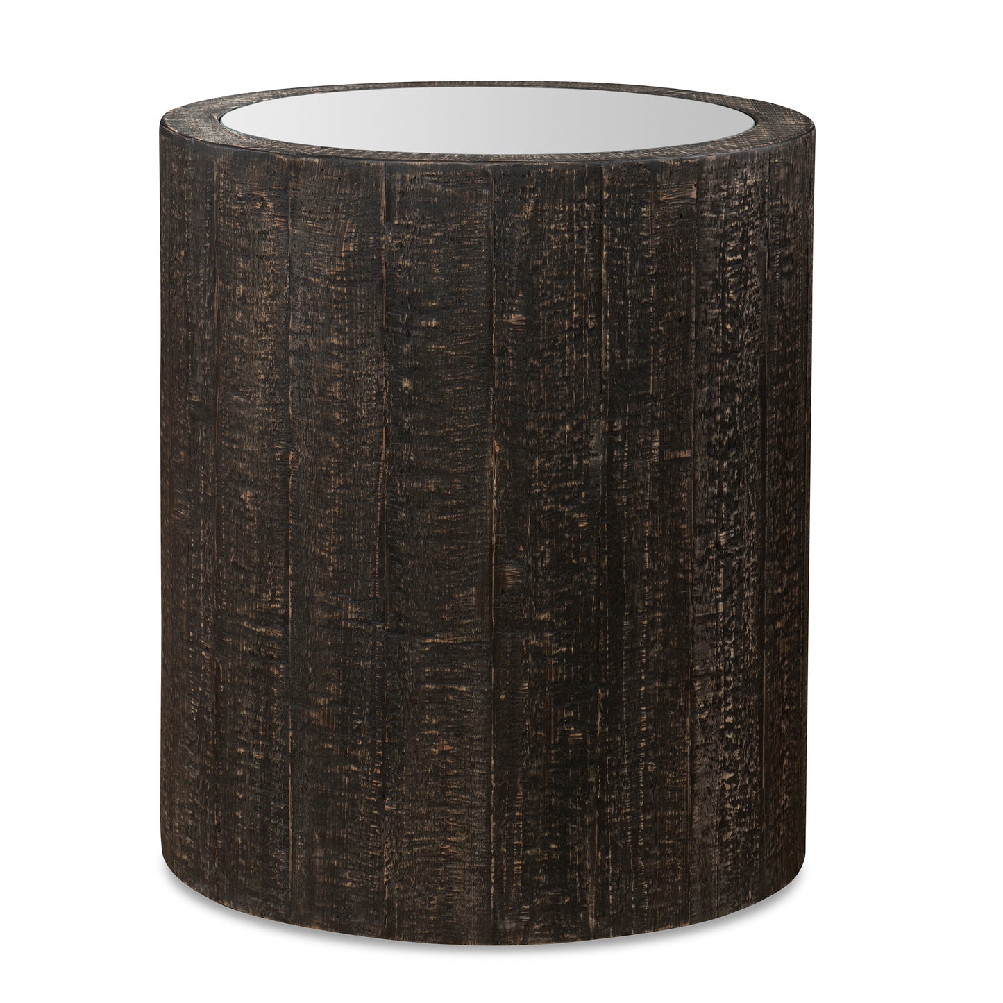 Uttermost Sequoia Mirrored Drum Table 25289