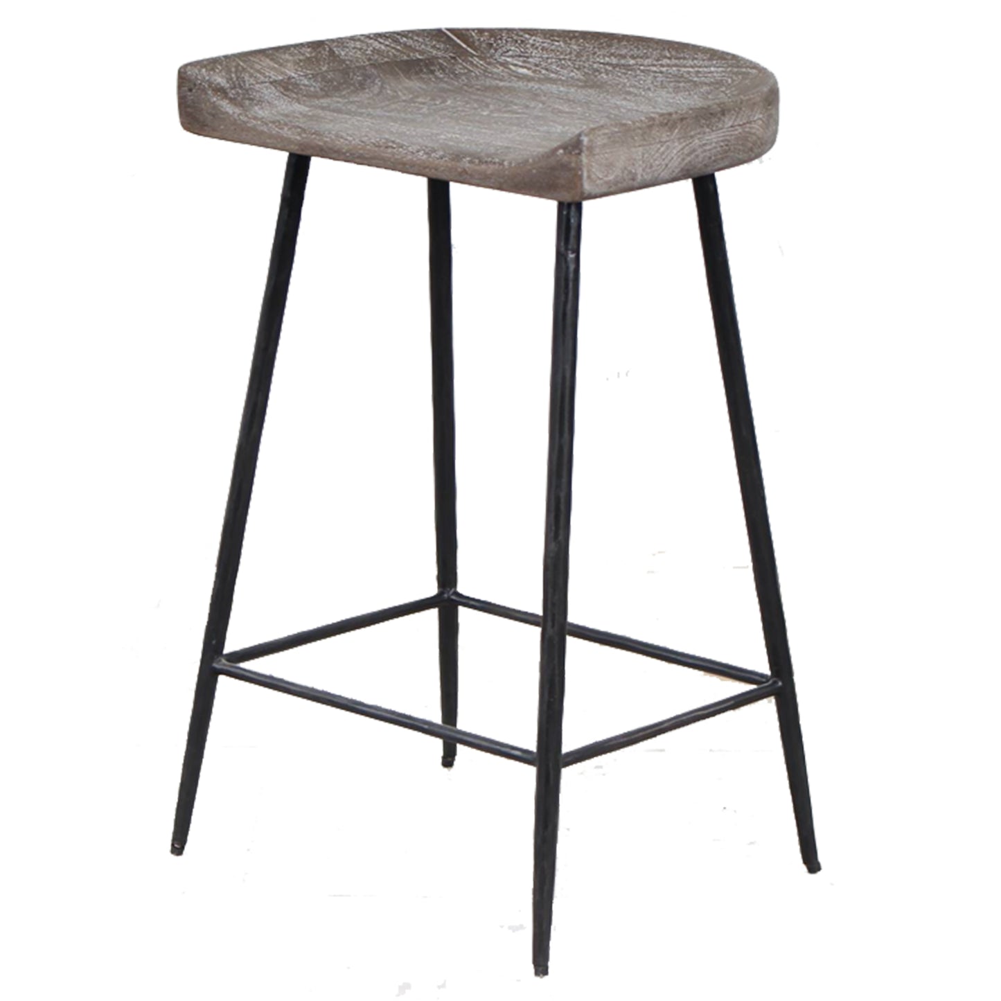 Uttermost Cordova Carved Wood Counter Stool 22885