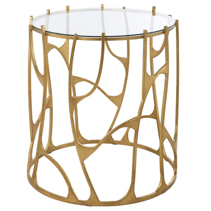 Uttermost Ritual Round Gold Side Table 22894